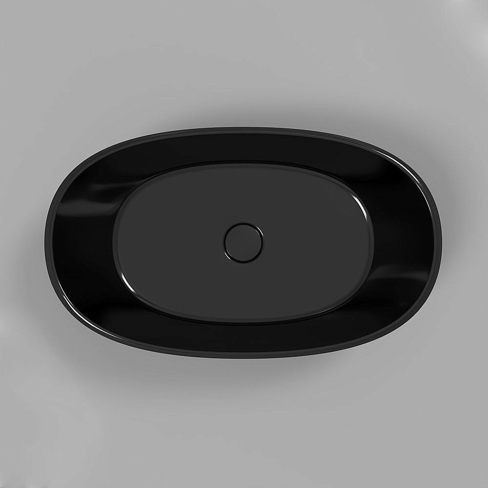 Раковина накладная WhiteCross Amazon 60 0712.060035.101 черная купить в интернет-магазине Sanbest