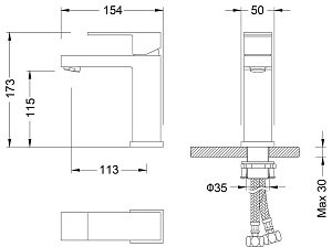 Смеситель для раковины Timo Selene 2061/17F купить в интернет-магазине сантехники Sanbest