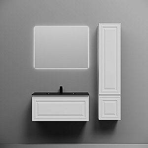 Тумба с раковиной Sancos Very 90 VR90W белая матовая для ванной в интернет-магазине Sanbest