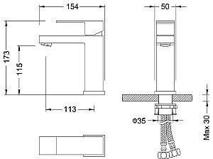 Смеситель для раковины Timo Selene 2061/17F купить в интернет-магазине сантехники Sanbest