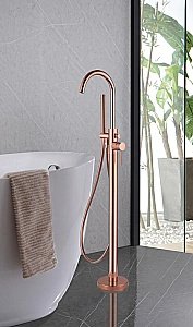 Смеситель для ванны ABBER Wasser Kreis AF8115RGN розовое золото купить в интернет-магазине сантехники Sanbest