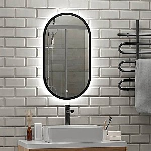 Зеркало Taliente Zled TA-Zled-PBL4580 45 черное в ванную от интернет-магазине сантехники Sanbest