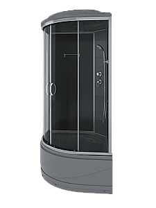Душевая кабина Erlit ER3509TP-C2-RUS_GRAY 90х90 стекло тонированное/профиль серебристый купить в интернет-магазине Sanbest