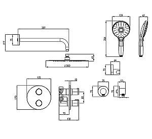 Душевая система Lemark Yeti LM7829C купить в интернет-магазине сантехники Sanbest