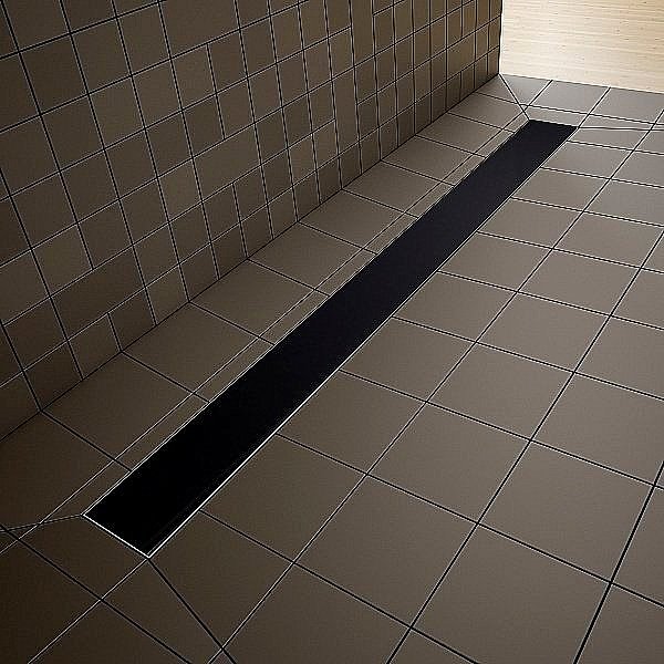 Душевой трап Radaway SLIM 950 черное стекло купить в интернет-магазине Sanbest