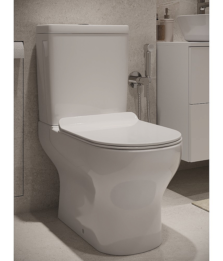 Унитаз напольный Agger AT13000 с бачком, белый купить в интернет-магазине Sanbest