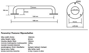 Поручень Bemeta Help program 301101504 купить в интернет-магазине сантехники Sanbest