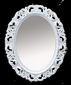 Зеркало Misty Аврора 75x94 белый в ванную от интернет-магазине сантехники Sanbest