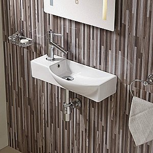 Раковина подвесная WeltWasser WW AISBACH 7945 GL-WT 45 белая купить в интернет-магазине Sanbest