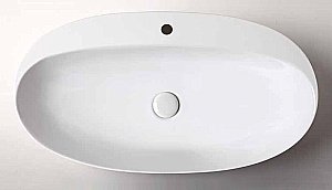 Раковина накладная Azzurra Elegance 70 ECI70M bi*1 белая купить в интернет-магазине Sanbest