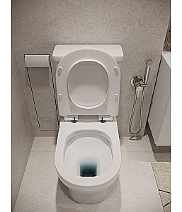 Унитаз напольный Agger AT13000 с бачком, белый купить в интернет-магазине Sanbest