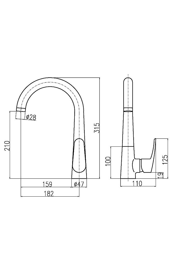 Смеситель для кухни Rav-Slezak AMUR AM719.5CMATZ купить в интернет-магазине сантехники Sanbest