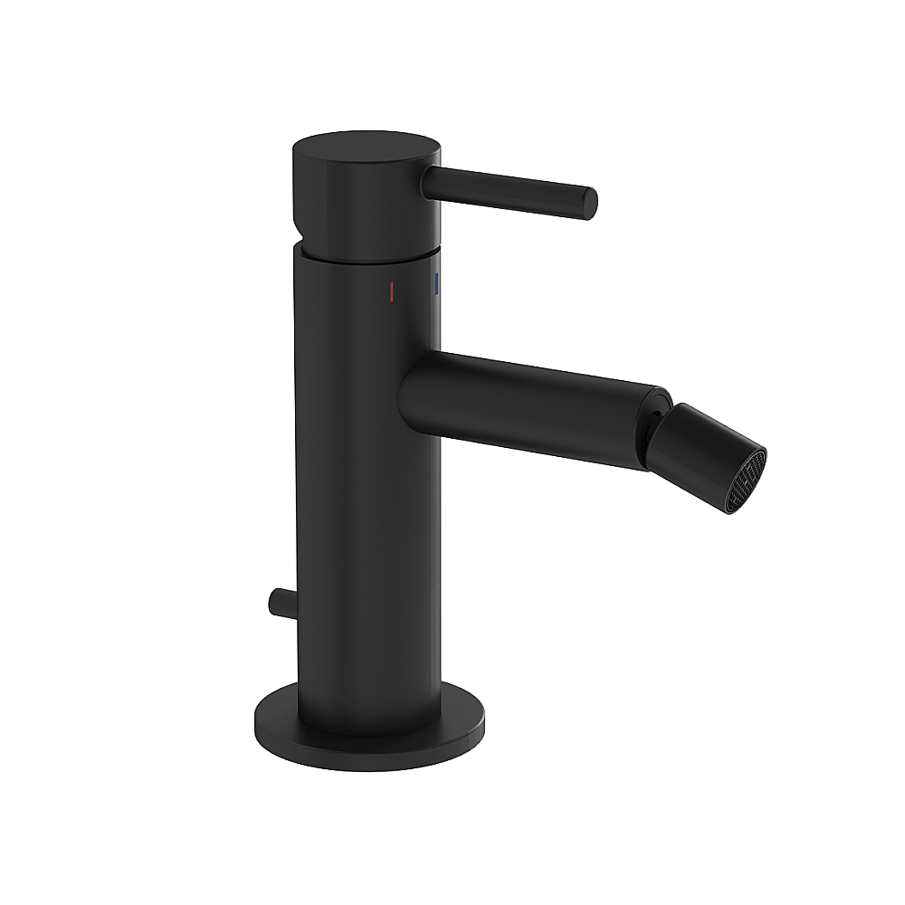 Смеситель для биде VitrA Origin A4255936WTC с донным клапаном, матовый черный купить в интернет-магазине сантехники Sanbest