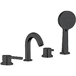 Смеситель для ванны Webert Elio EL850701560 черный матовый купить в интернет-магазине сантехники Sanbest