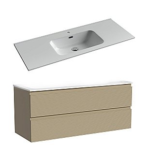 Тумба с раковиной Sancos FOLK FL120CP/CN7006 120 капучино для ванной в интернет-магазине Sanbest