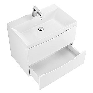 Тумба с раковиной Belbagno MARINO 75 подвесная Bianco Lucido для ванной в интернет-магазине Sanbest