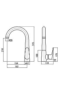 Смеситель для кухни Rav-Slezak AMUR AM719.5CMATZ купить в интернет-магазине сантехники Sanbest