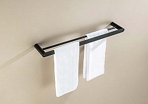 Полотенцедержатель Aquatek Лира AQ4430MB 60 черный матовый купить в интернет-магазине сантехники Sanbest