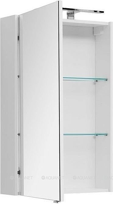 Зеркальный шкаф Aquanet Августа 58 белый купить в интернет-магазине сантехники Sanbest