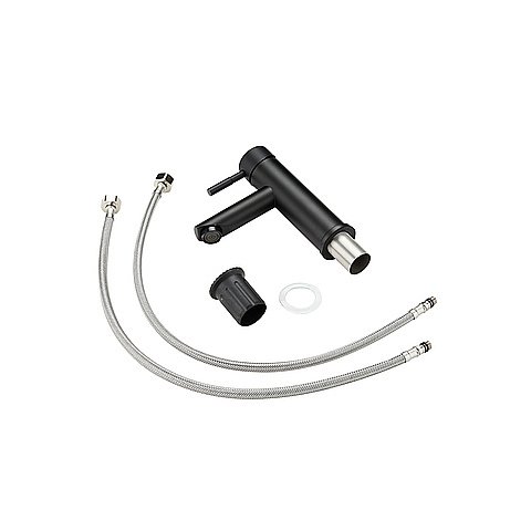 Смеситель для раковины Orange Steel M99-021b черный купить в интернет-магазине сантехники Sanbest