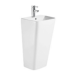 Раковина Azario FRETTA SQUARE 44 AZ-302 белая купить в интернет-магазине Sanbest