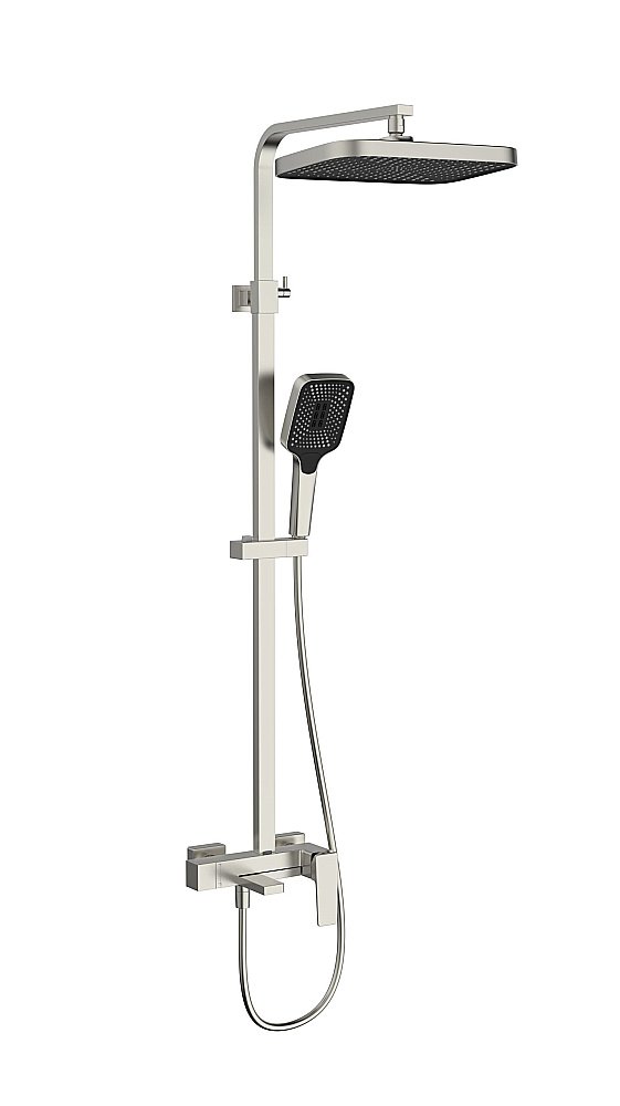 Душевая система Vincea Dice VSFS-4C12BN брашированный никель купить в интернет-магазине сантехники Sanbest