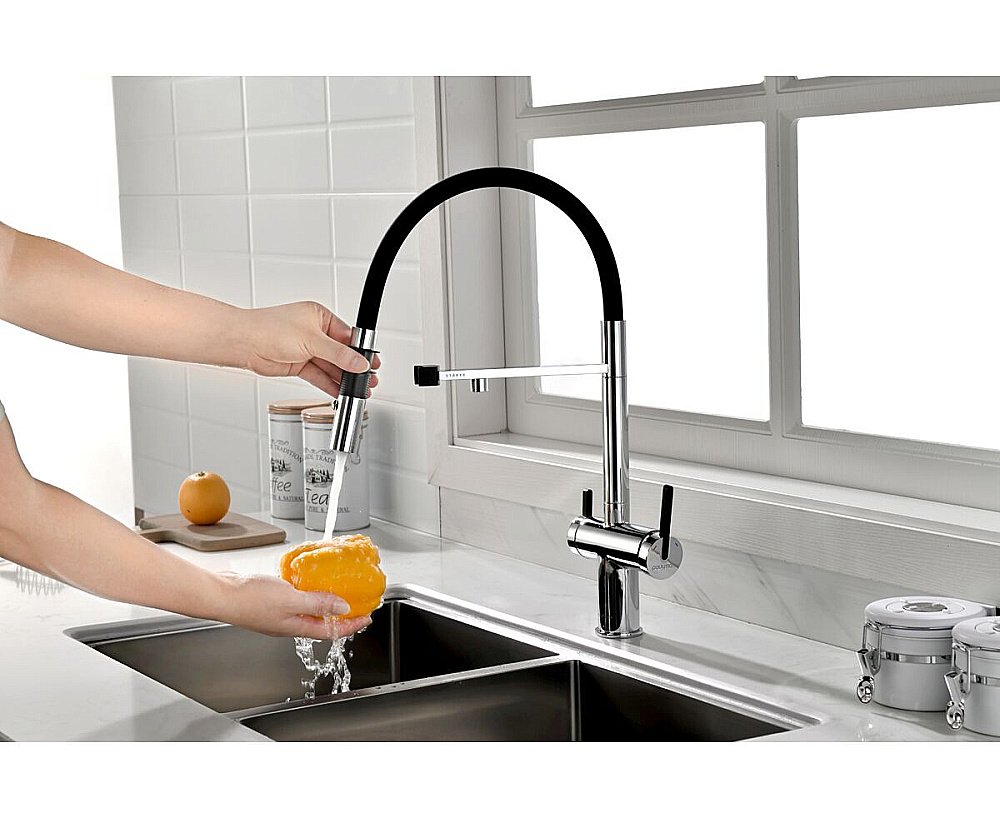 Смеситель для кухни Paulmark Gravity Gr213888-CR хром купить в интернет-магазине сантехники Sanbest