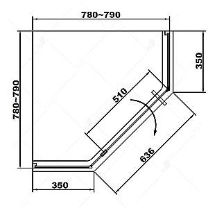 Душевой уголок RGW Stilvoll SV-81 80x80 купить в интернет-магазине Sanbest