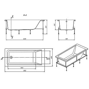 Ванна Roca Easy 248618000 180х80 купить в интернет-магазине Sanbest