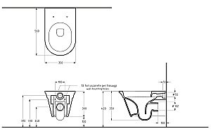 Унитаз подвесной Migliore MONACO 32063, черный матовый, безободковый купить в интернет-магазине Sanbest