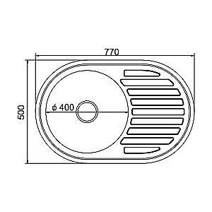 Мойка кухонная MIXLINE ML 533708 хром купить в интернет-магазине сантехники Sanbest