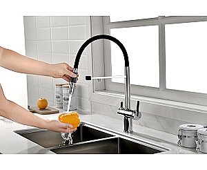 Смеситель для кухни Paulmark Gravity Gr213888-CR хром купить в интернет-магазине сантехники Sanbest