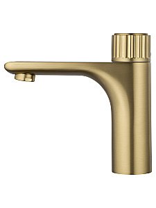 Смеситель для раковины WONZON & WOGHAND CLICK, Брашированное золото (WW-A40412-BG) купить в интернет-магазине сантехники Sanbest