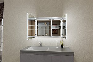 Зеркальный шкаф ESBANO ES-3808D 80 купить в интернет-магазине сантехники Sanbest