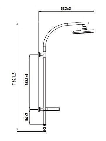 Душевая система CREAVIT SH771 купить в интернет-магазине сантехники Sanbest