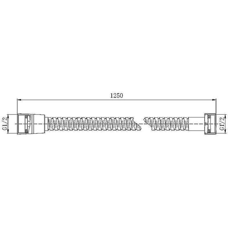 Душевой шланг Aquatek 125 AQ2100MB черный купить в интернет-магазине сантехники Sanbest