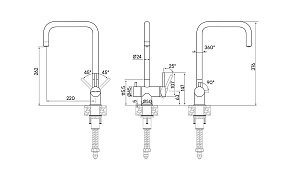 Смеситель для кухни Paulmark Wetter We213030-401 купить в интернет-магазине сантехники Sanbest