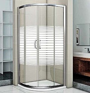 Душевой уголок Good Door INFINITY R-120-S-CH ИН00013 стекло прозрачное с рисунком/профиль хром купить в интернет-магазине Sanbest