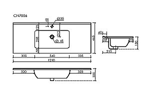 Тумба с раковиной Sancos FOLK Floor FL120FCP/CN7006 120 Капучино для ванной в интернет-магазине Sanbest