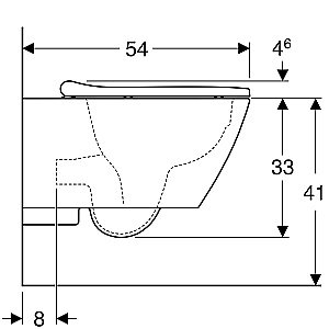 Унитаз подвесной Geberit Smyle 500.683.01.1 белый, с крышкой микролифт, безободковый купить в интернет-магазине Sanbest
