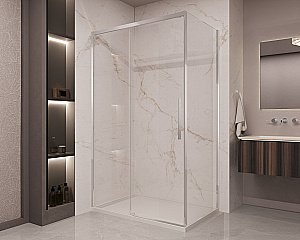 Душевой уголок Vincea Stella 130х90 VSR-1ST9013CL стекло прозрачное/профиль хром купить в интернет-магазине Sanbest