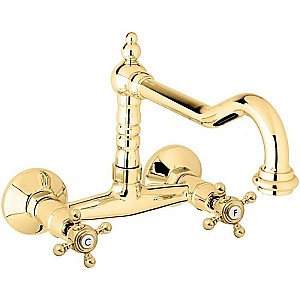 Смеситель для кухни Cezares Golf GOLF-LLP-03/24 золото 24 карат купить в интернет-магазине сантехники Sanbest