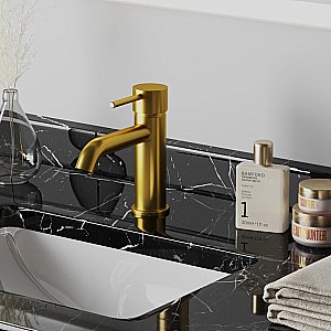 Смеситель для раковины PAINI Cox 78PJ205O золото матовое купить в интернет-магазине сантехники Sanbest