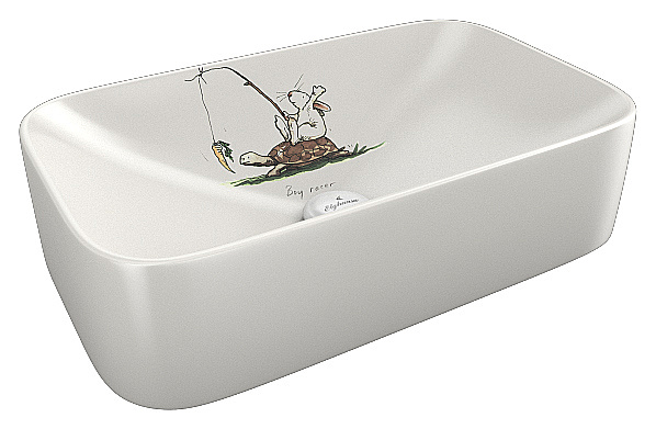 Раковина Elghansa 48 EG4120-145 белая с декором купить в интернет-магазине Sanbest