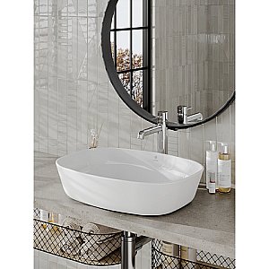 Раковина накладная Orange 50 B08-500W белая купить в интернет-магазине Sanbest