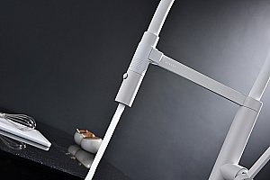 Смеситель для кухни Paulmark Leader Le214101-WH белый матовый купить в интернет-магазине сантехники Sanbest