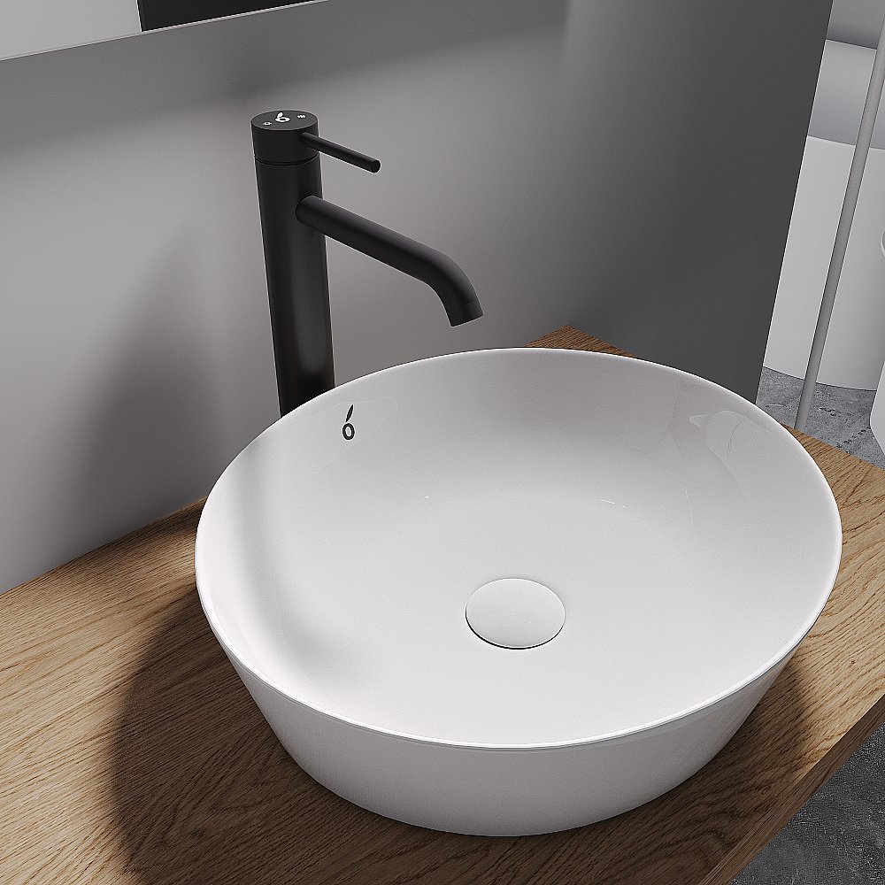 Смеситель для раковины Oliveeka Y OL-88239017-MB черный матовый купить в интернет-магазине сантехники Sanbest