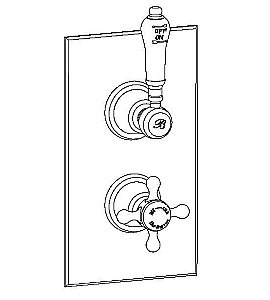 Смеситель для душа Burlington V34 купить в интернет-магазине сантехники Sanbest