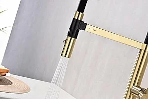 Смеситель для кухни Paulmark Leader Le214101-LG светлое  золото купить в интернет-магазине сантехники Sanbest