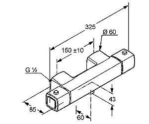Термостат для душа Kludi Q-beo 504000542 купить в интернет-магазине сантехники Sanbest